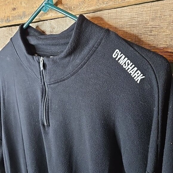 Gymshark Top Womens XL Black Training Pippa Pullover 1/4 Zip Jacket Cinched - Picture 2 of 6